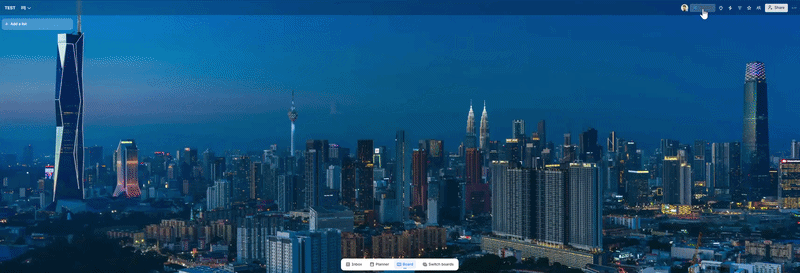 Click Import in the Trello board toolbar to open Board-Import+